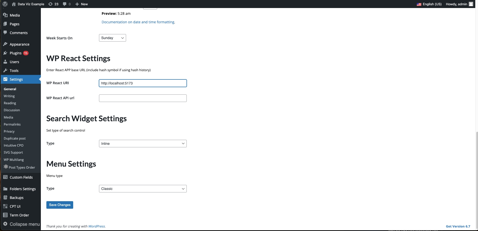 General Settings